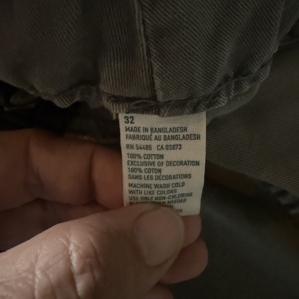 American Eagle Longer Length Cargo Shorts Mens 32 Grey Y2K Baggy Skater - Picture 4 of 7